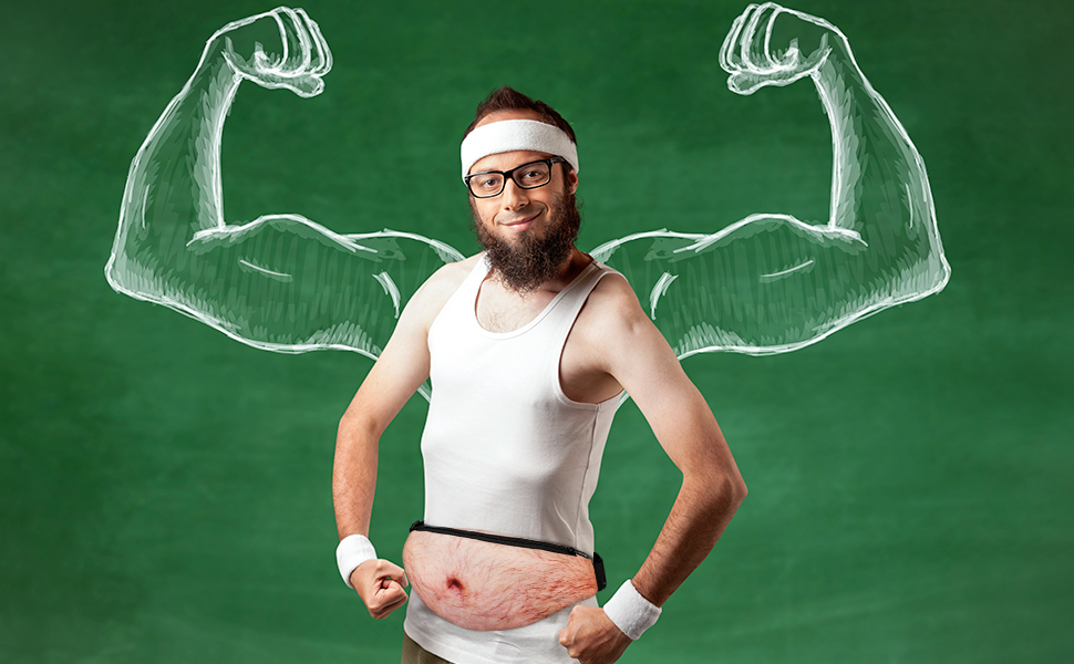 White Elephant Gifts Exchange Funny Bag Gag Gifts Dad Bod Fanny Belly Waist Pack Gifts