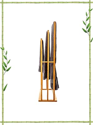 bambuswald© toallero Grande Hecho de 100% bambú - toallero ...