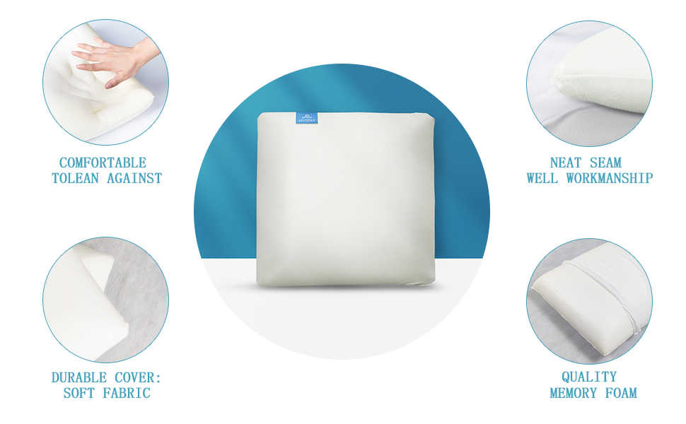 AM AEROMAX 16 ×16 Pillow Insert Memory Foam Throw Pillow Insert Sham