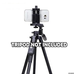 mobile clip mounting above tripod stand holder for phone camera makeup parlor studio film industry