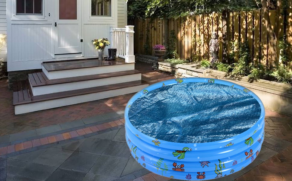 Jashem Solar Pool Cover 10ft Diameter Round Hot Tub Bubble