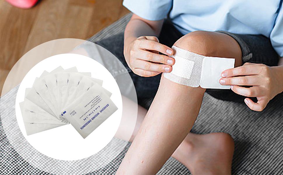 Mullbinden,10 Stück atmungsaktive Hautkompresse, weiche Wickelgaze