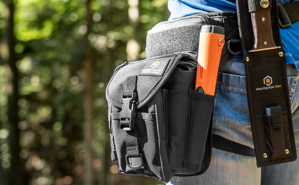 Bolsa táctica de pierna ProtectorTech HD para detectores de metales