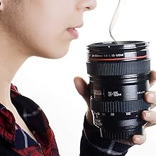Primelife Camera Lens Steel Coffee Mug