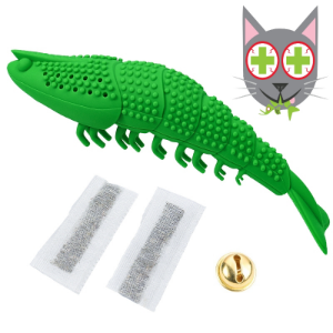 catnip refillable toy with bell