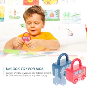 Amazon | ロック 鍵 おもちゃ こども 車 おもちゃ 学習 ロック