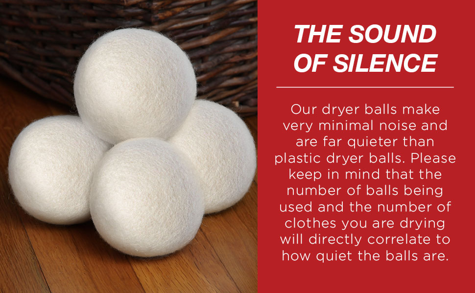 OxGord Anti Static Dryer Balls for Laundry Organic