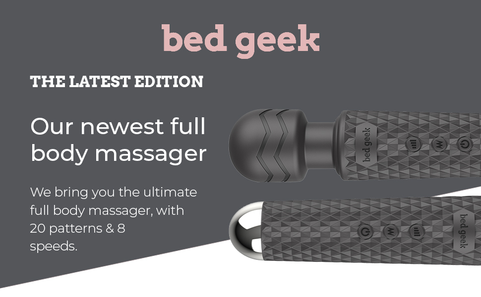 Personal Wand Massager bed geek with NEW MEMORY FEATURE Handheld