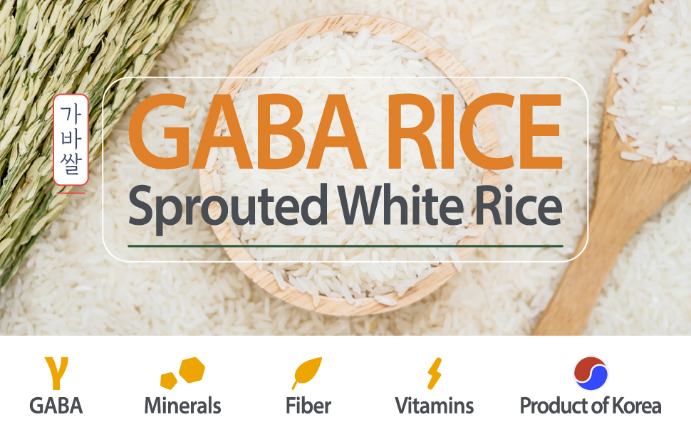 ROM AMERICA Premium Korean GABA Rice Sprouted Germinated