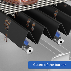 X Home 7539 Porcelain Steel Flavorizer Bars for Weber Genesis 300 310 E310 E320 Grills with Side-Co