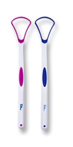 Set of 2 Silicone Tongue Scrapers