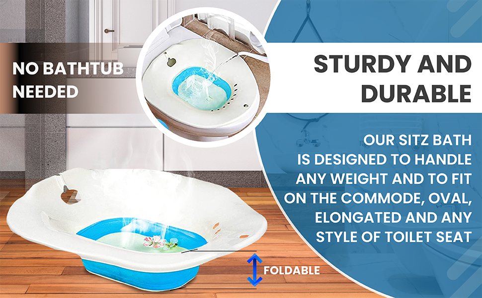 Sitz Bath for Toilet Seat Alleviate, Relieve, Soothe
