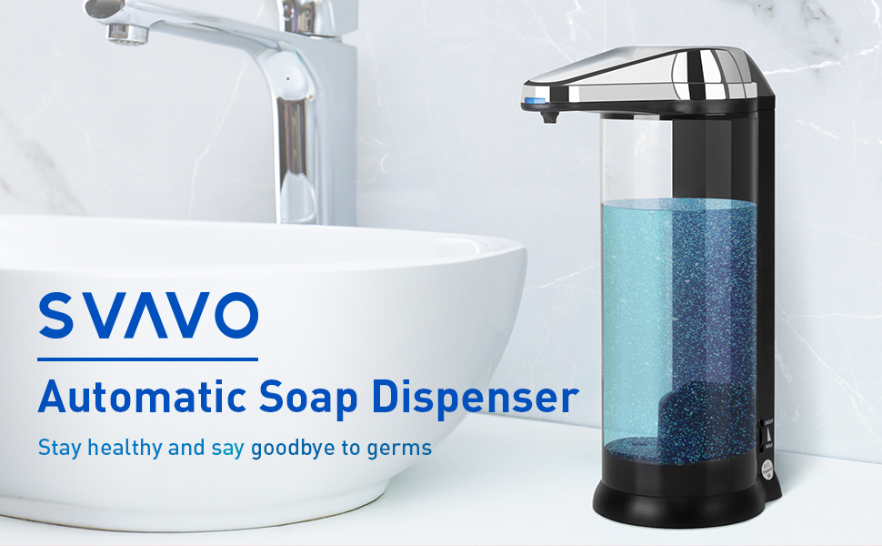 SVAVO Automatic Soap Dispenser, Countertop Electric Soap and Lotion