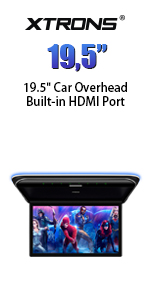 car overhead roof mount monitor dvd player