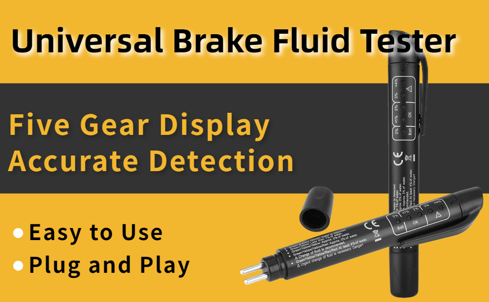 Universal Brake Fluid Tester Auto Oil Liquid Moisture Water Detection