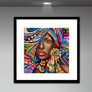 African woman Diamond painting kits