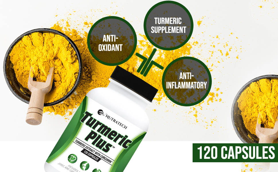 turmeric Curcumin curcuminoids supplement bioperine black pepper anti inflammatory joint arthritis