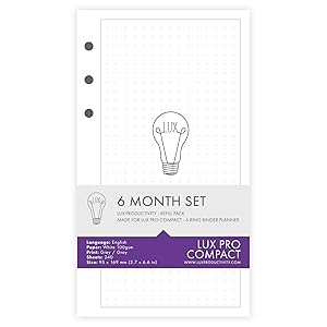 LUX Productivity COMPACT Planner – Best Undated 2024 Diary/Organizer with Daily Schedule & Reflection Journal - (Cappuccino) 16 LUX Productivity Planner Compact Pro Diary Filofax Notebook Notepad Journal Ring Binder Organiser