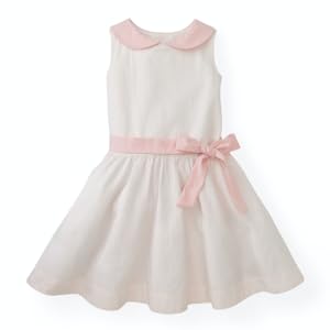 Hope Henry organic cotton girl toddler baby young easter dress seersucker spring collar bow dressy