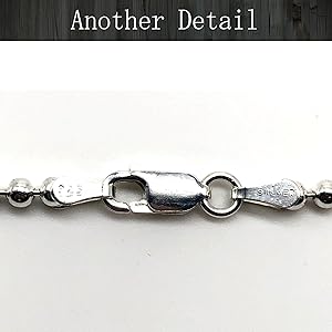 Amazon | ALZUNI アルズニ シルバー ネックレスチェーン ボール