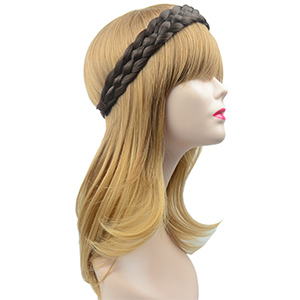 Geflochtenes Haarband mit 5 Strängen.