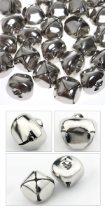 50Pcs DIY Jingle Bells for Christmas Decor