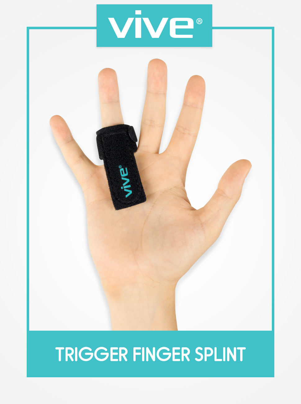 Vive Trigger Finger Splint Support Brace for Middle, Ring, Index