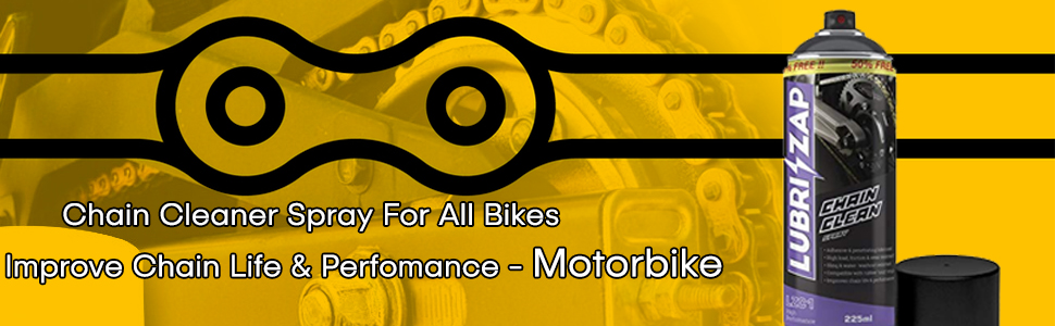 LUBRIZAP Chain Cleaner Spray For All Bikes