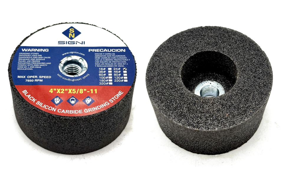SIGNI 4" Green Grinding Stone - Angle Grinder Abrasive -15 SIGNI 4" Green Grinding Stone - Angle Grinder Abrasive -15