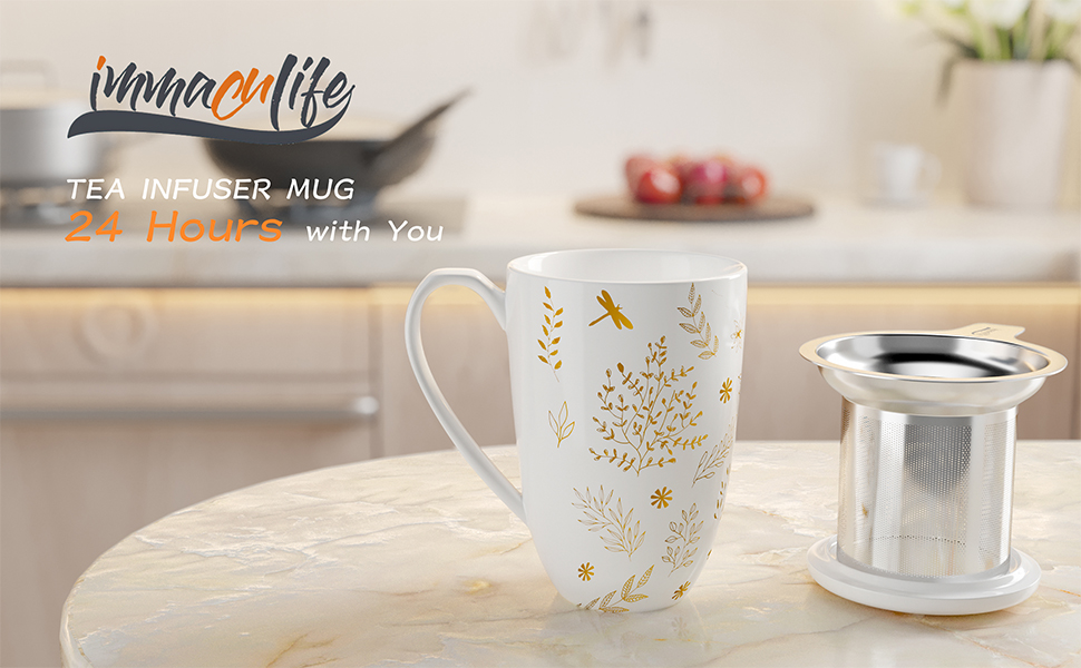 tea cup with infuser