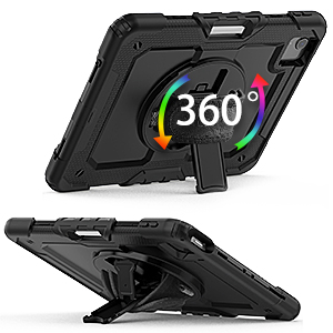  Three Layer Drop Rubber Protection Cover W/Kickstand Hand Strap for iPad Air 4th Gen iPad Pro 11 