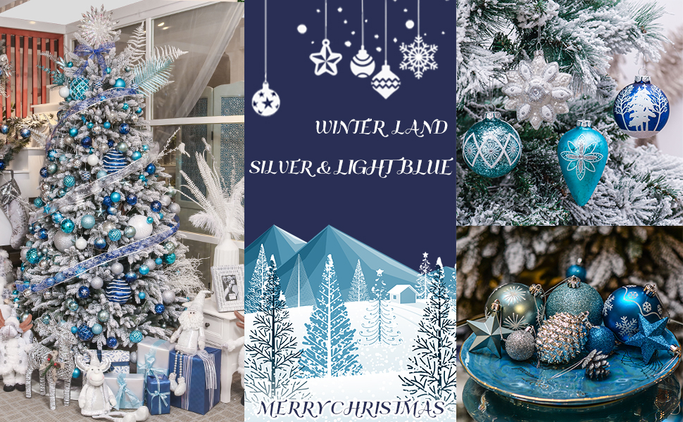 Amazon Com Valery Madelyn 70ct Winter Wishes Shatterproof