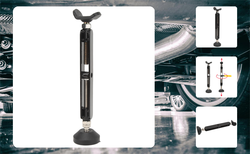 Cric Portatile Per Moto, Parte Superiore In Gomma, Supporto