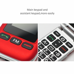 artfone C10 Red,with Charging Dock,2G Dual SIM Dual LCD Unlocked Flip ...