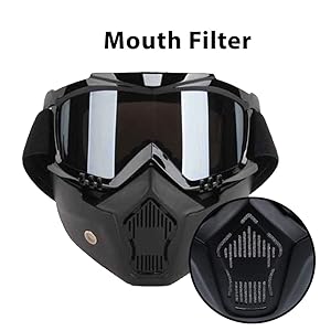 mototrance storm trooper detachable goggles nose face mask