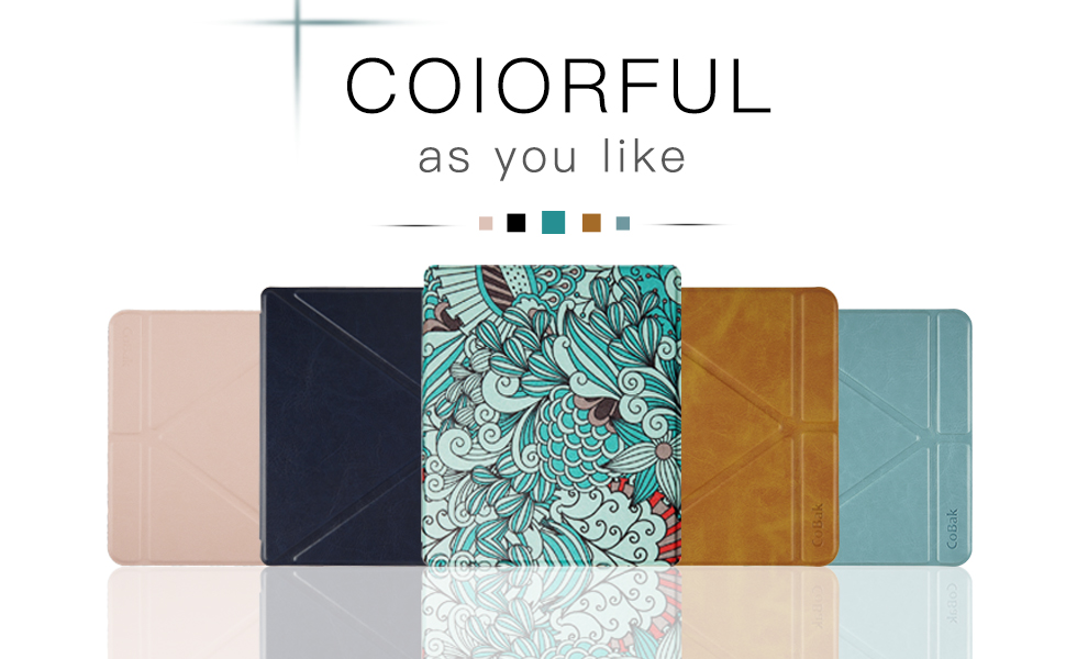 CoBak Kobo Libra Case with Stand Libra H2O Origami Protective PU Leather Smart