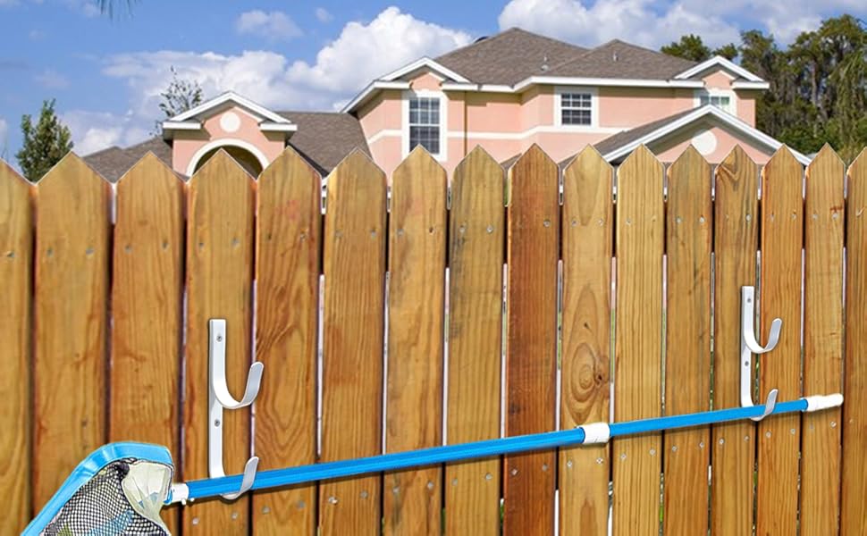 MENG ZHI AO 2 PCS Set Wide Pool Pole Hangers Heavy Duty