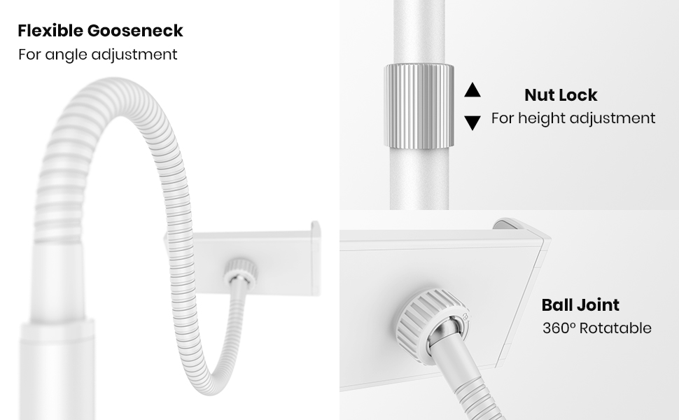 gooseneck tablet holder
