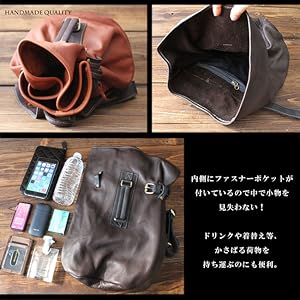 Amazon.co.jp: [デイズアート] リュックサック レザー 本革 大