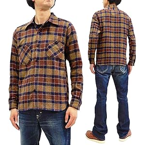 Amazon.co.jp: [サムライ ジーンズ] ネルシャツ SNL20-01