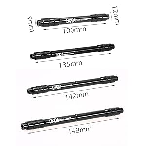 Amazon Lixada 自転車 バイク スルー 12mm 9mm アスクル 変換アダプター 変換 串 Mtbパーツ 100 135 142 148mm Lixada ハブパーツ ハブアクセサリー
