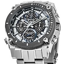 BULOVA PRESIONIST ブローバ プレシジョニスト 16万 ブローバ 腕時計 プレシジョニスト 98B229 ブラック×ブラック