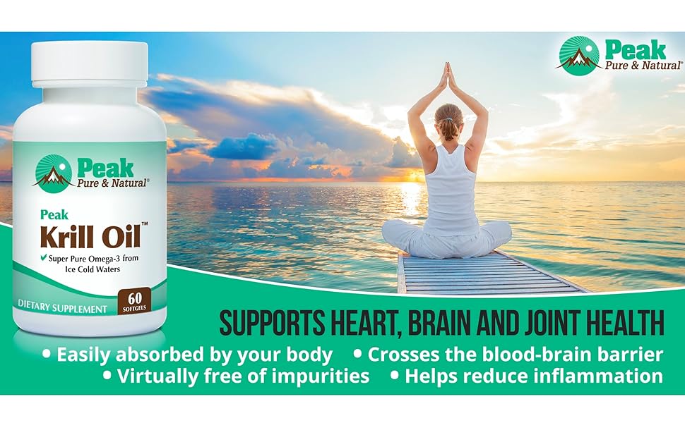 Peak Pure & Natural, Peak Krill Oil Supplement Better