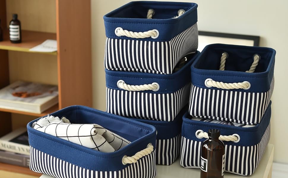 TcaFmac Small Storage Baskets [6 Pack] Baskets for