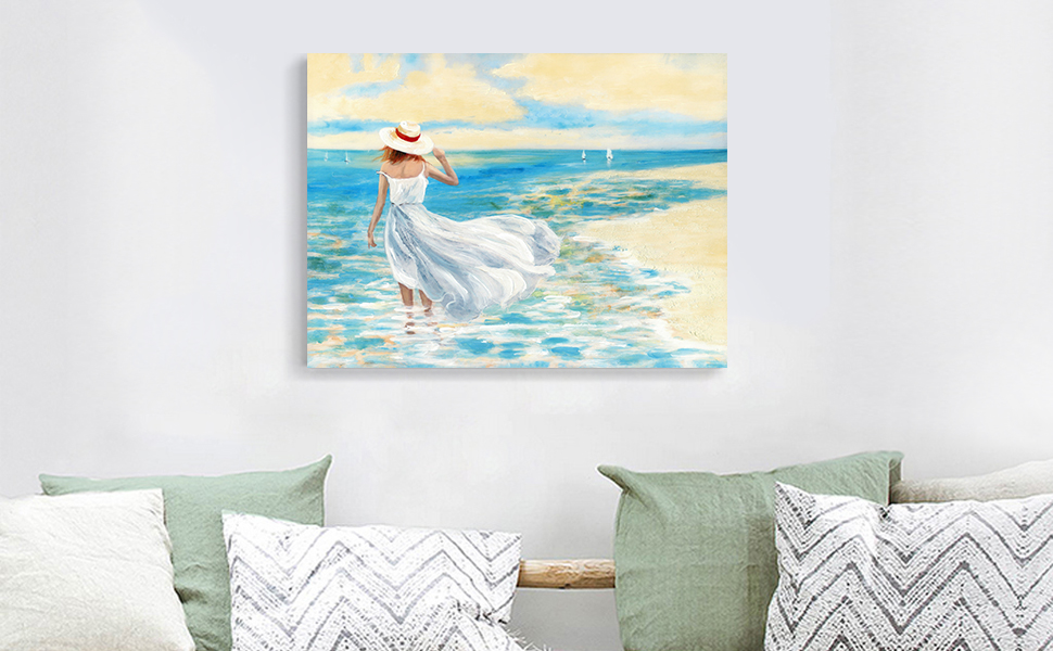  Abstract Beach Painting Wall Art