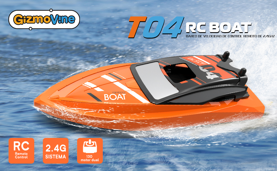 barco teledirigido niños