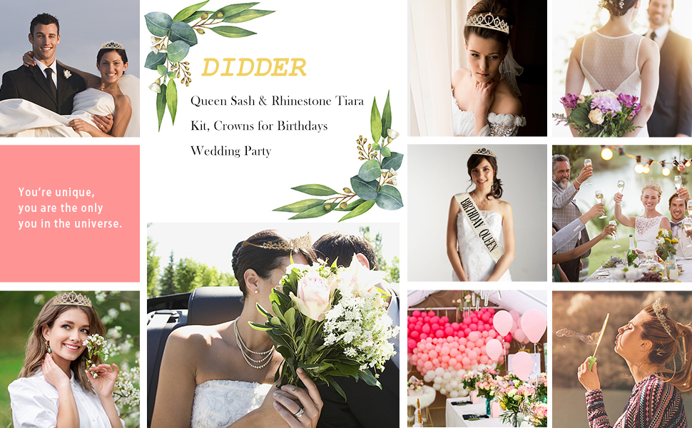 Didder Birthday Crowns for Women