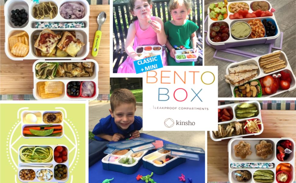 kinsho Bento LunchBox Set for Kids includes Snack