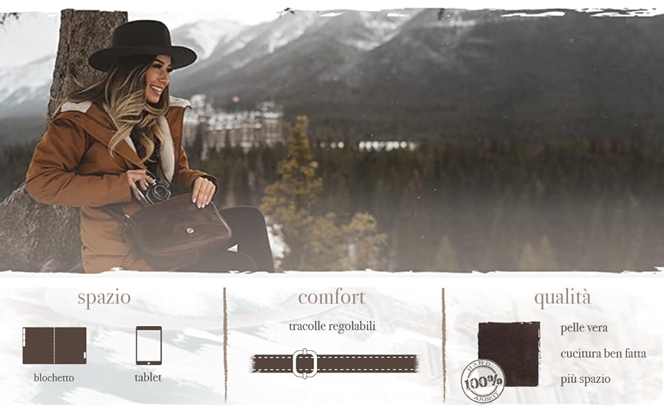 Borsa a tracolla Yale spalla signore