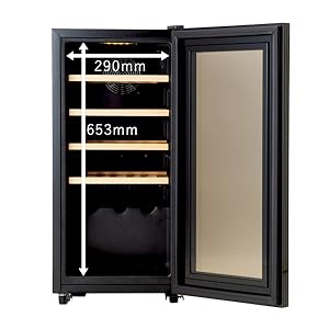 【美品】PlusQ ワインセラー 15本収納 コンプレッサー式 保温ヒーター付 51k7oUC0F+L._AC_UL210_SR210,